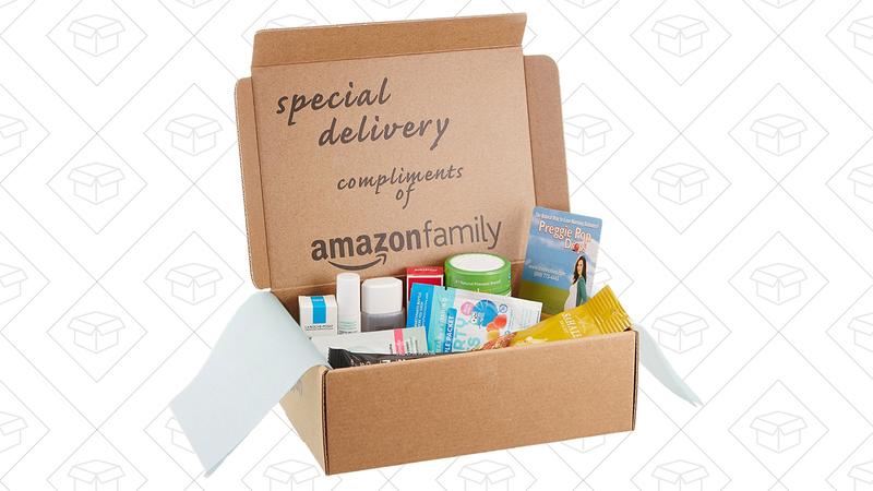 Maternity Sample Box, $10 with $10 credit and $1 Dash Button code when you create a child profile